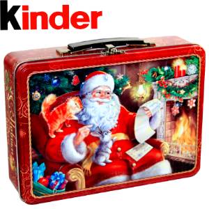 Сладкий новогодний подарок в жестяной упаковке весом 510 грамм по цене 2713 руб