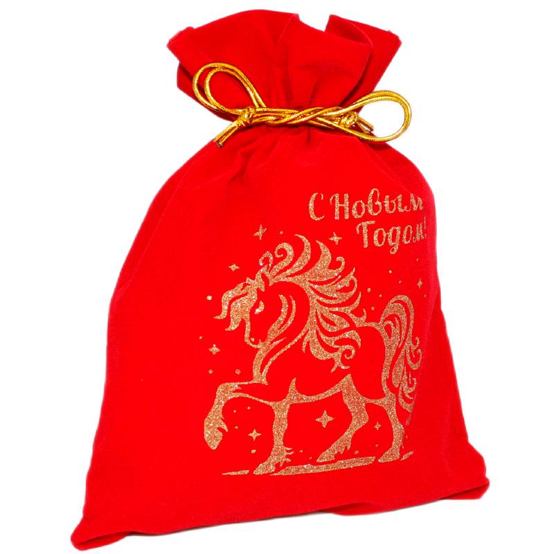 Сладкий подарок на Новый Год в мешочке весом 1000 грамм